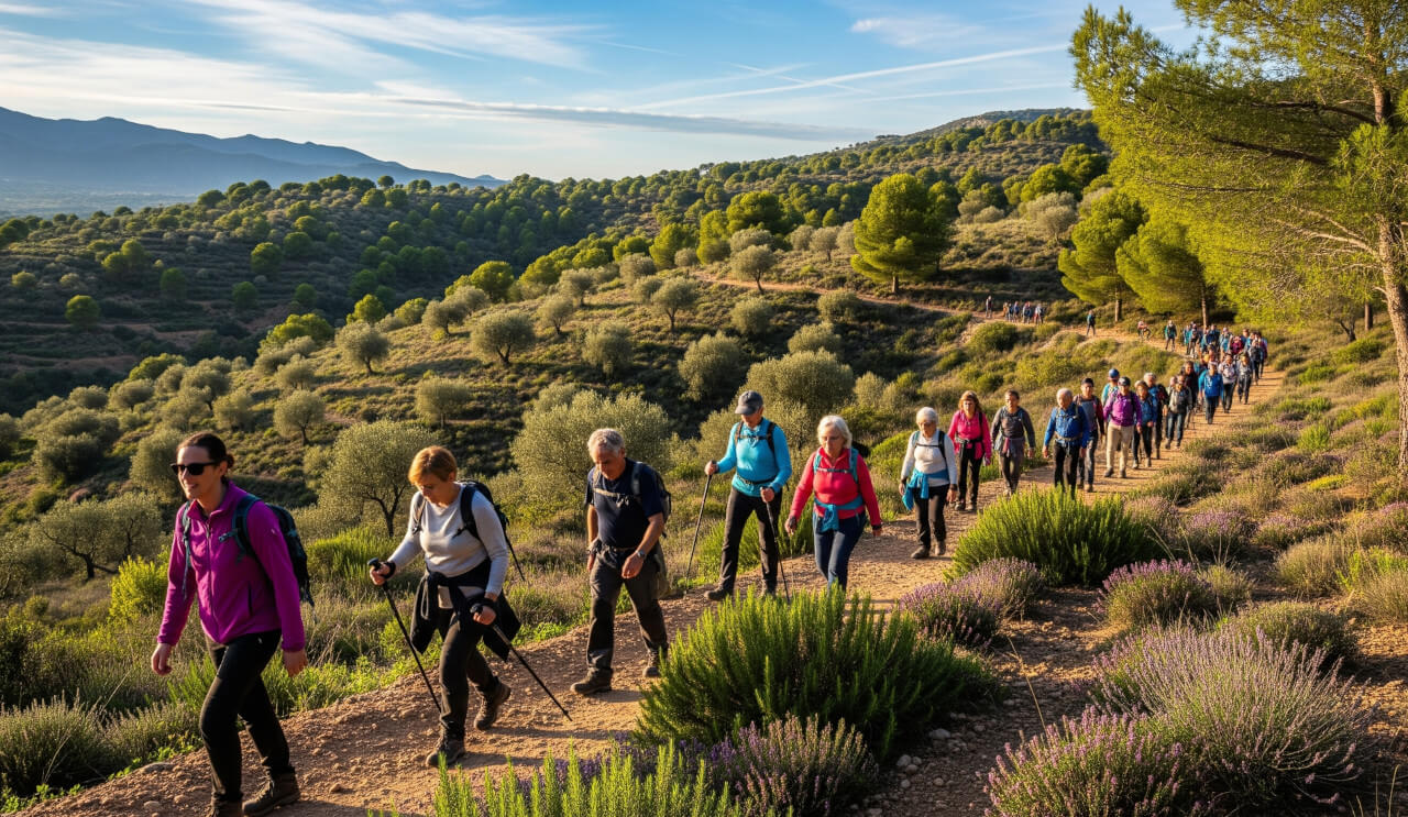 Senderistas mayores de 50 años
